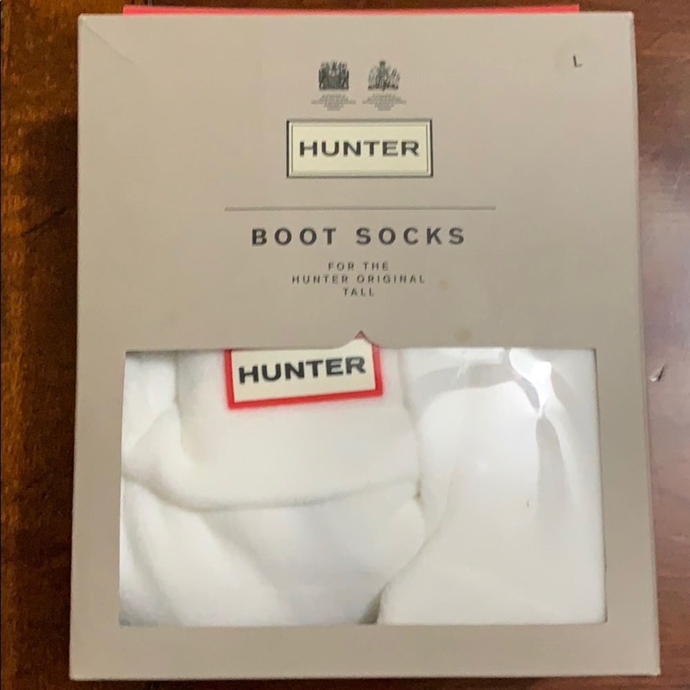 Hunter boot socks White
